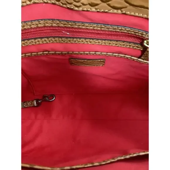 Dooney & Bourke Tote Women’s One Size Embossed Leather Red Interior Red Interior